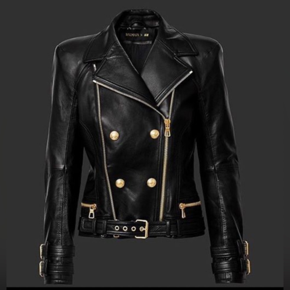BALMAIN x H&M LEATHER JACKET